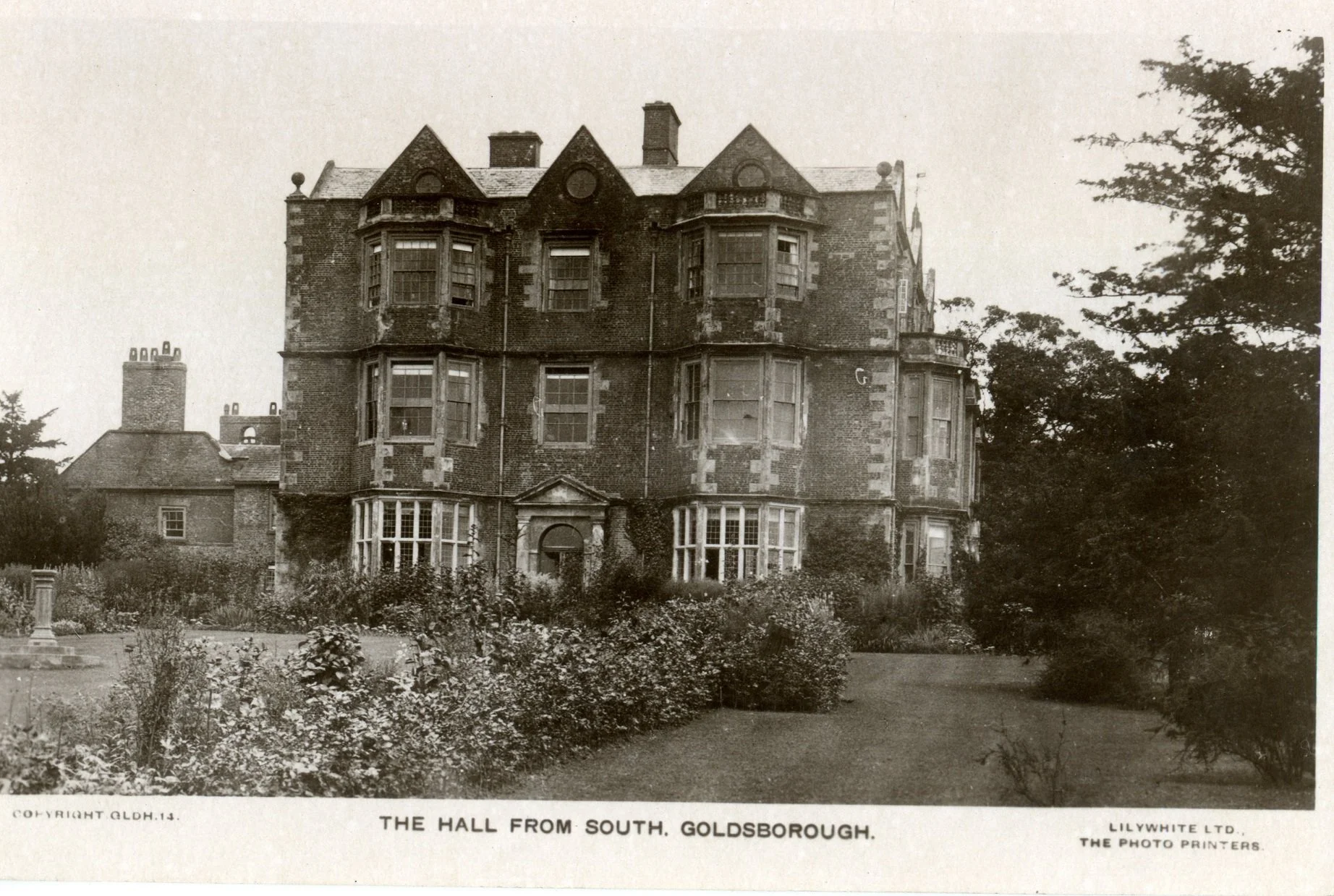 Goldsborough Hall Gardens - 1928 and Today