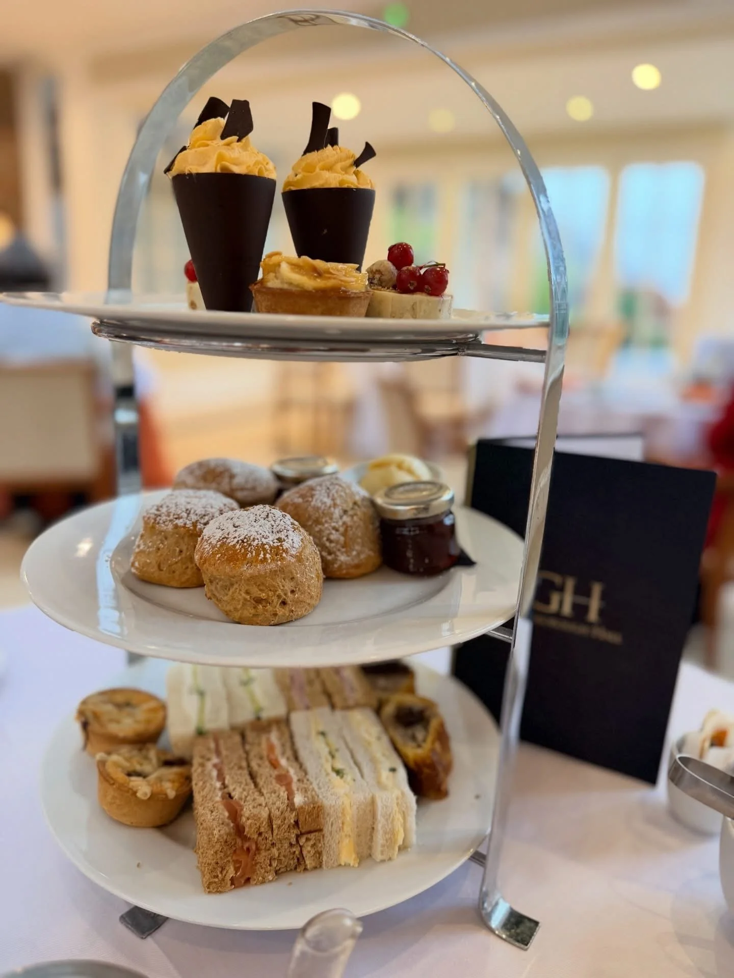 Afternoon tea in the Orangery at Goldsborough Hall