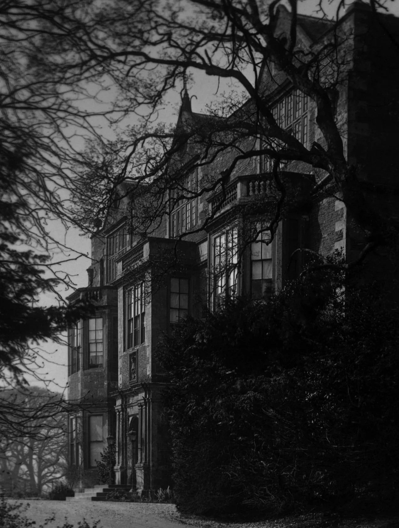 Black and white image of Goldsborough Hall from the 1920s