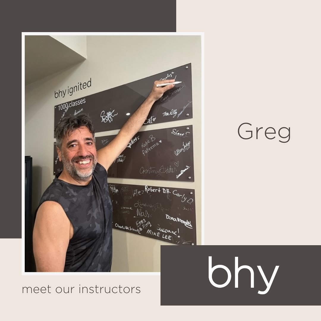 Greg is well known at bhy for his incredible hot yoga classes that are filled with knowledge and fun! 🙏

He is also the creator of Hot Yoga Fusion, a new approach that builds on the classic 26 &amp; 2 Hot Yoga sequence to extend deeper into creating