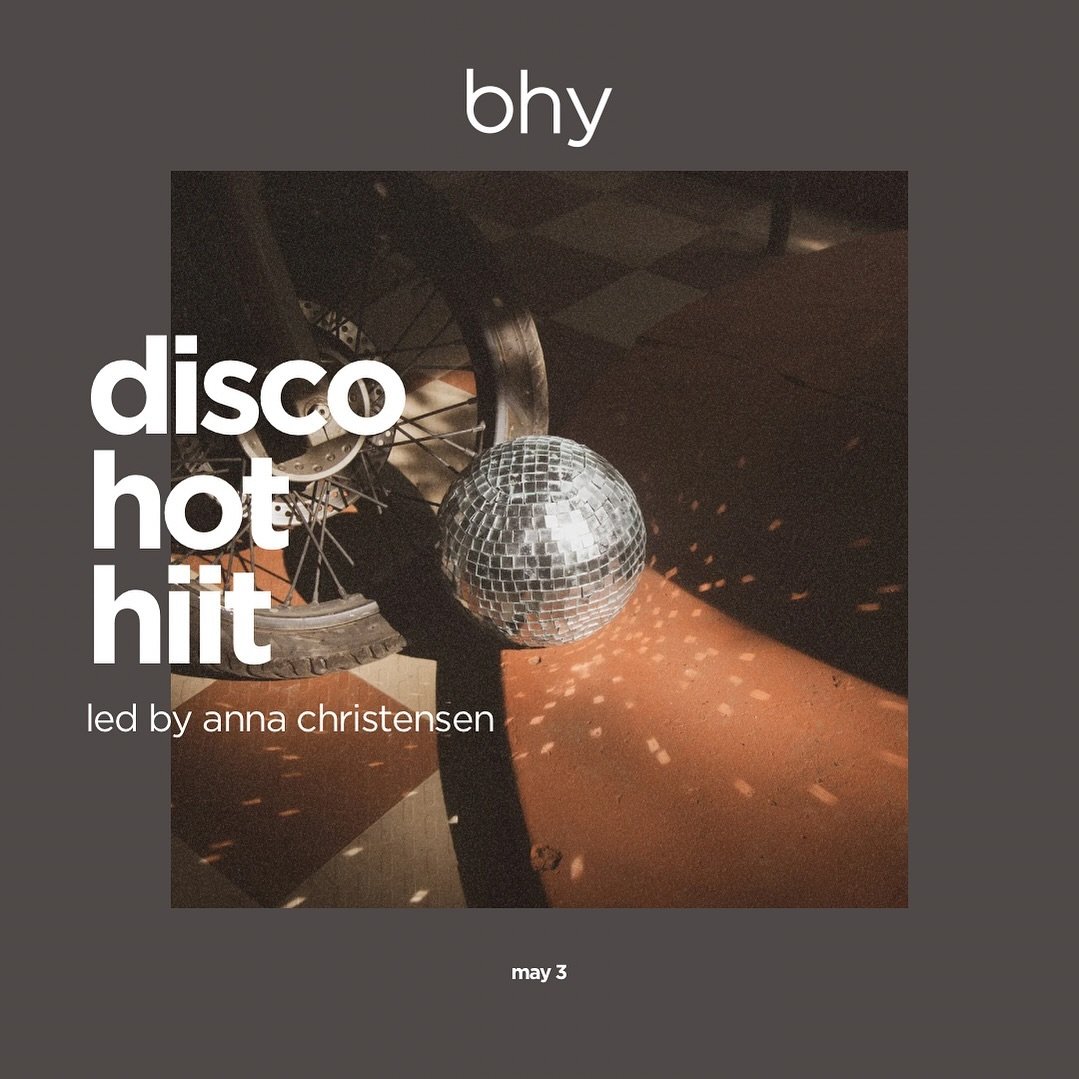 Tonight. 6pm. Hot HIIT. Disco. Be There.

#disco #hothiit #hotroom #disconight #bhy
