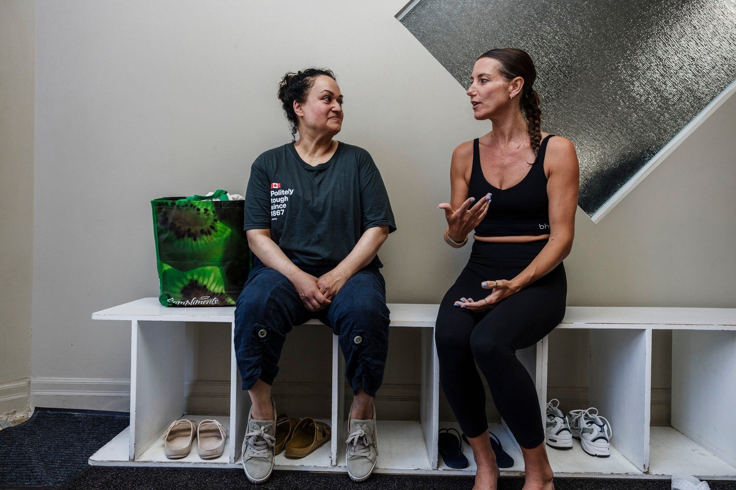 Before the sweat, there&rsquo;s the banter. Those pre-class convos are where the energy starts, the laughs flow, and the community vibes begin - every class starts with connection. Post class reflections leave us connected to ourselves and others.