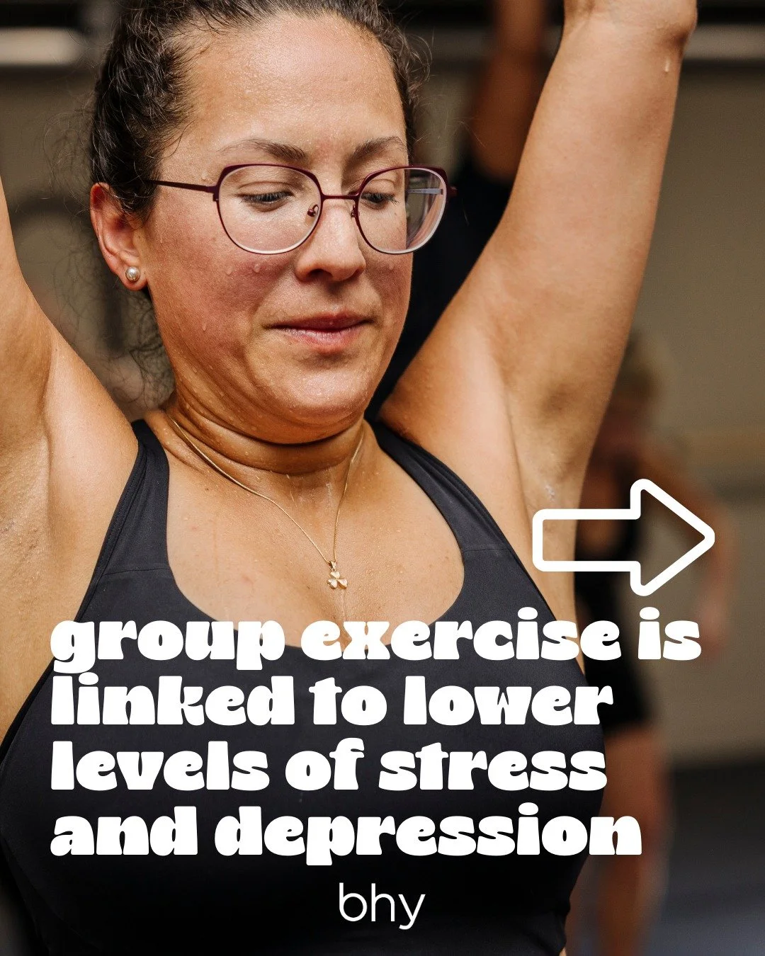 Double tap if you feel that group energy in the hot room!