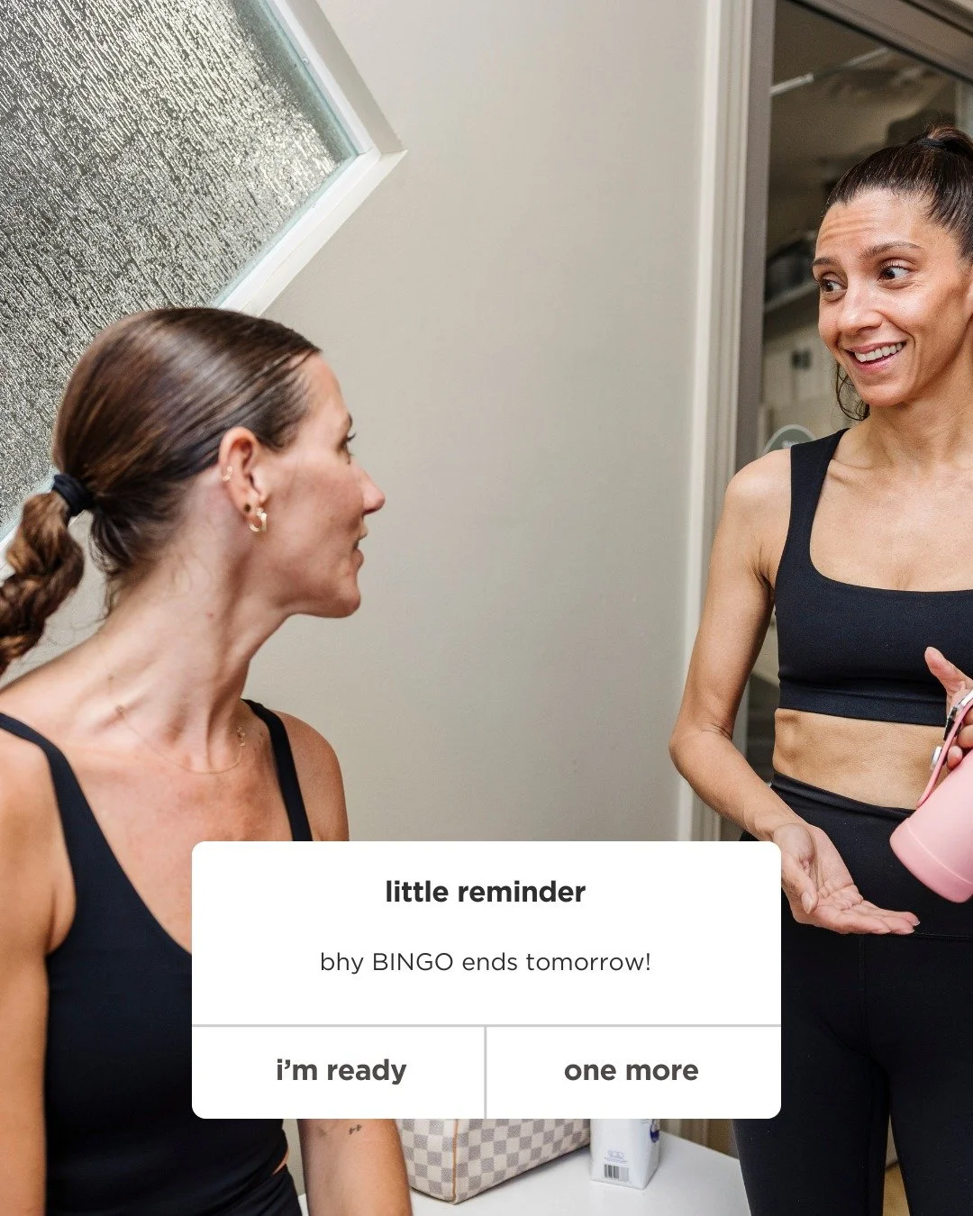 bhy BINGO ends tomorrow - make sure you hit the studio and stamp that card!