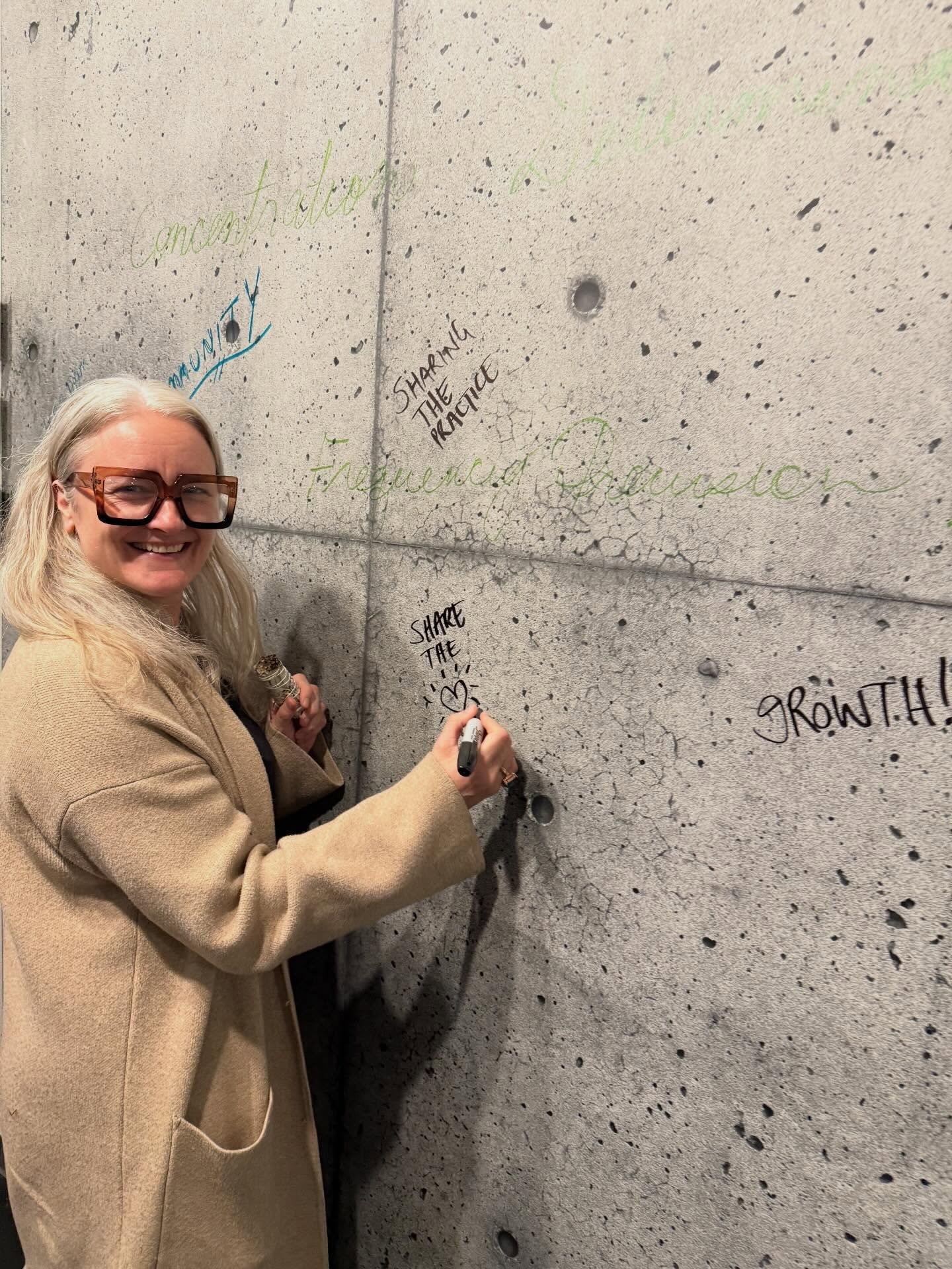 You might be surprised to know that our team wrote dozens of positive messages on the mirror behind the walls of our Broadview studio - all in the name of creating a space that fosters growth and love.