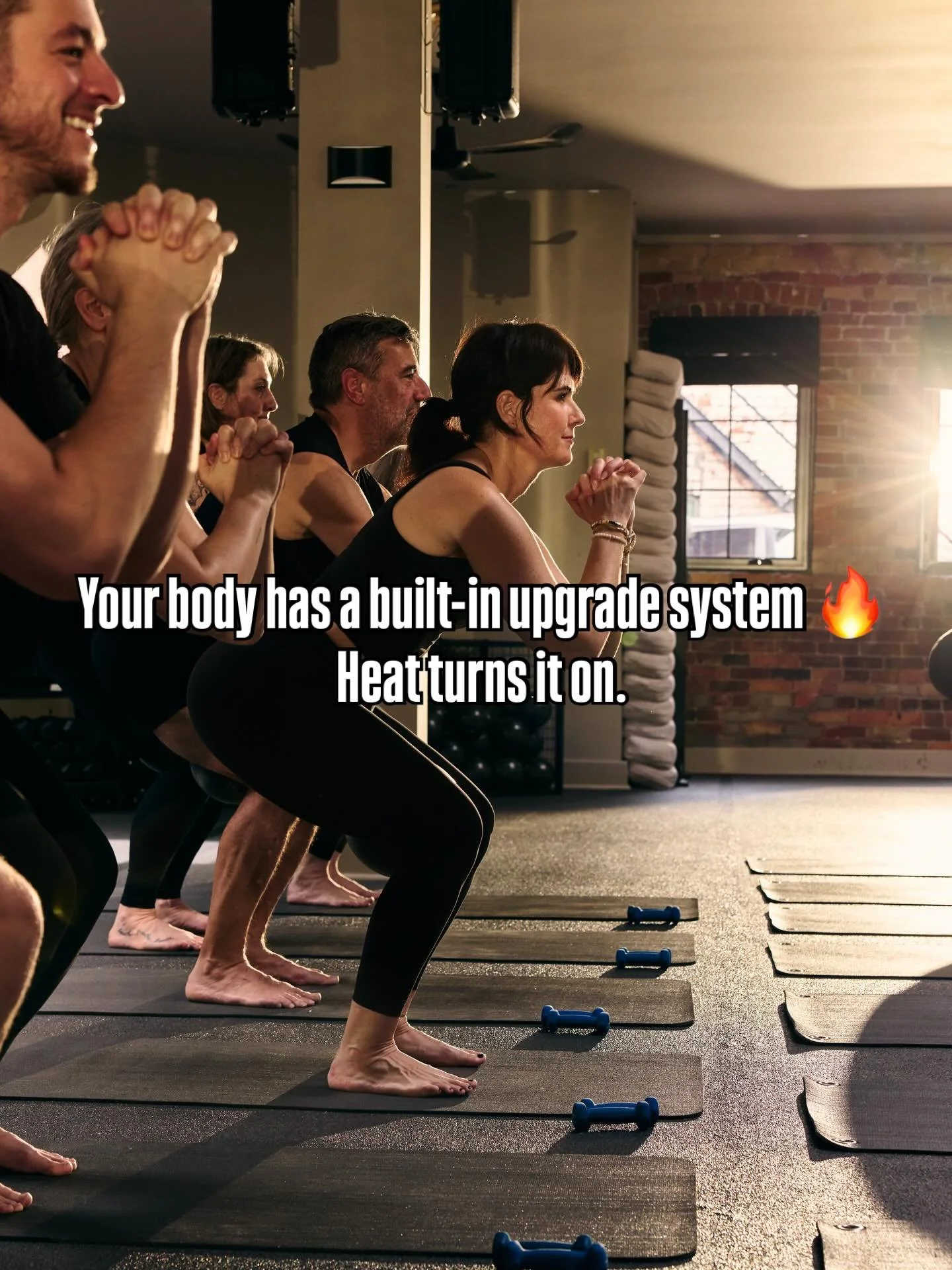 Most people walk into a hot class and think the goal is just to survive it. 🔥
But here&rsquo;s what&rsquo;s actually happening while you&rsquo;re sweating through that 90 minutes &mdash;
Your body is triggering heat shock proteins that repair damage