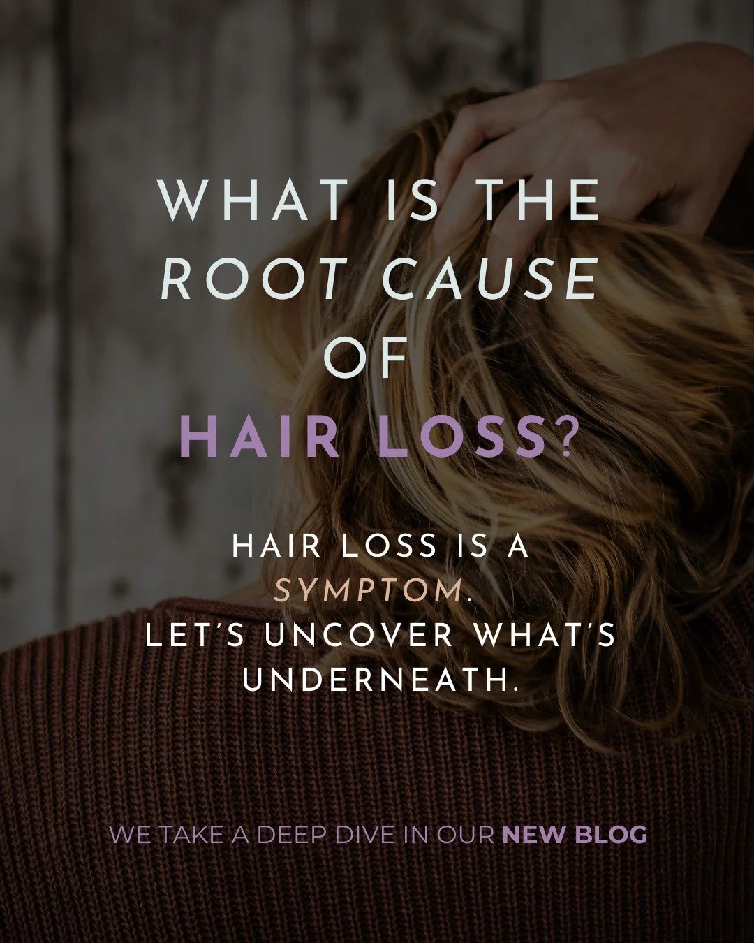 If your hair feels thinner, your ponytail smaller, or you&rsquo;re noticing more strands in the shower, your body may be asking for support.

At Terrain Natural Medicine, we don&rsquo;t jump straight to topical fixes. We look deeper.

If you&rsquo;re