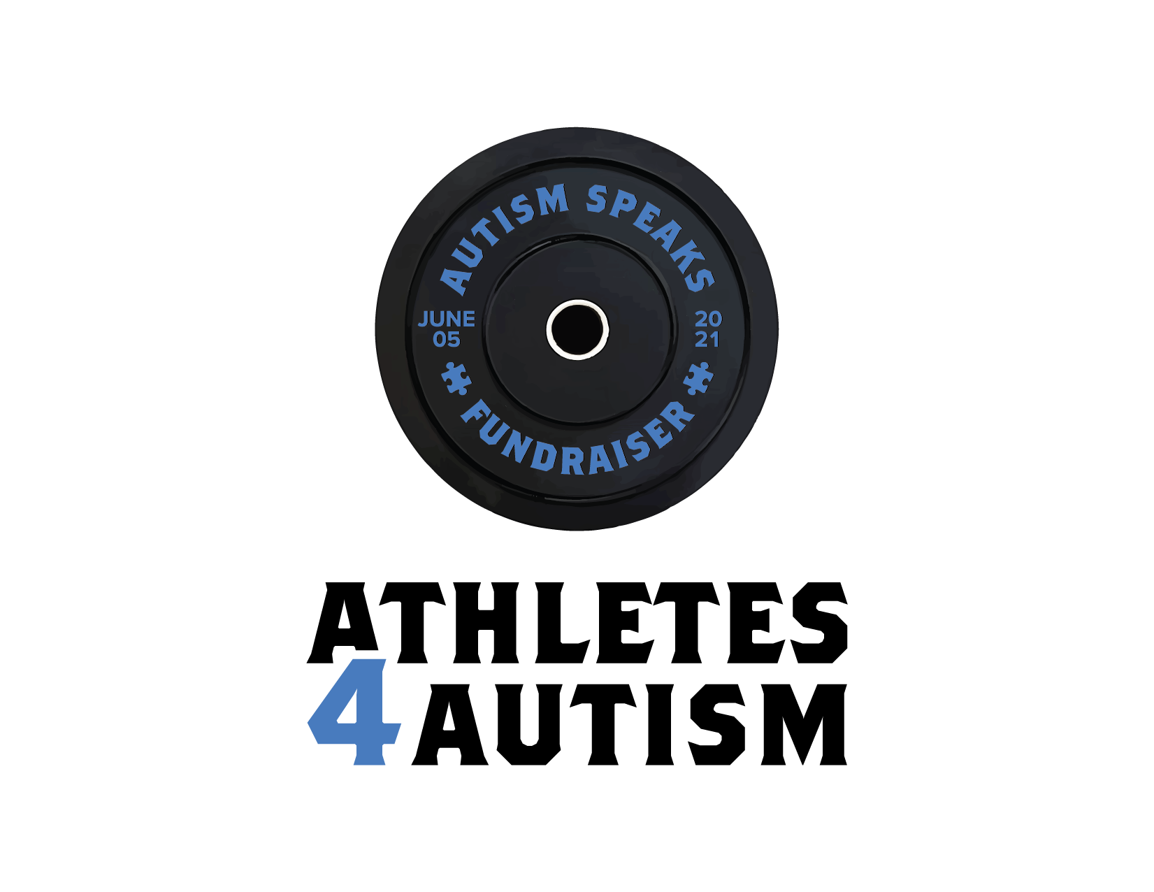 Athletes 4 Autism Logo Full Lockup