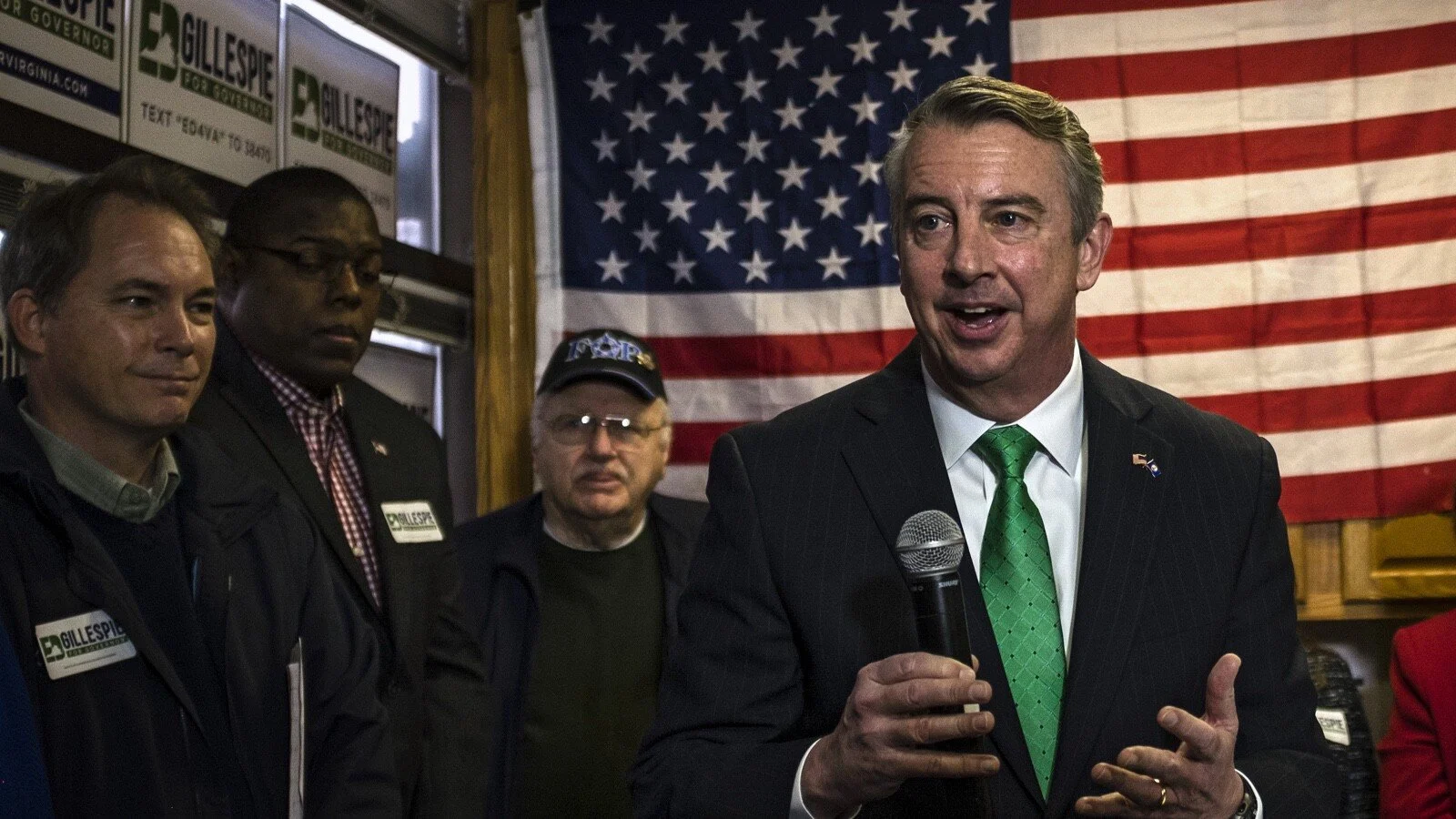 Photo: Former Republican National Committee Chairman Ed Gillespie campaigning for Governor of Virginia in 2017.