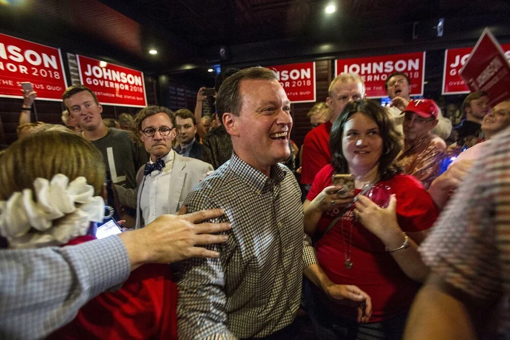 Photo: Jeff Johnson, then the Republican nominee for Governor of Minnesota, at a campaign event in 2018.