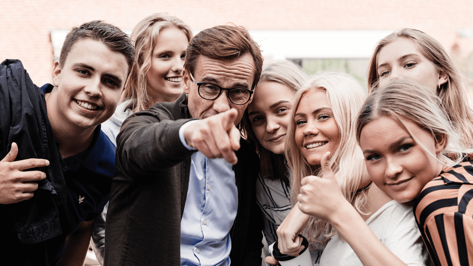 Photo: Swedish politician Ulf Kristersson, Leader of the Opposition and Leader of the Moderate Party, with supporters in 2020.