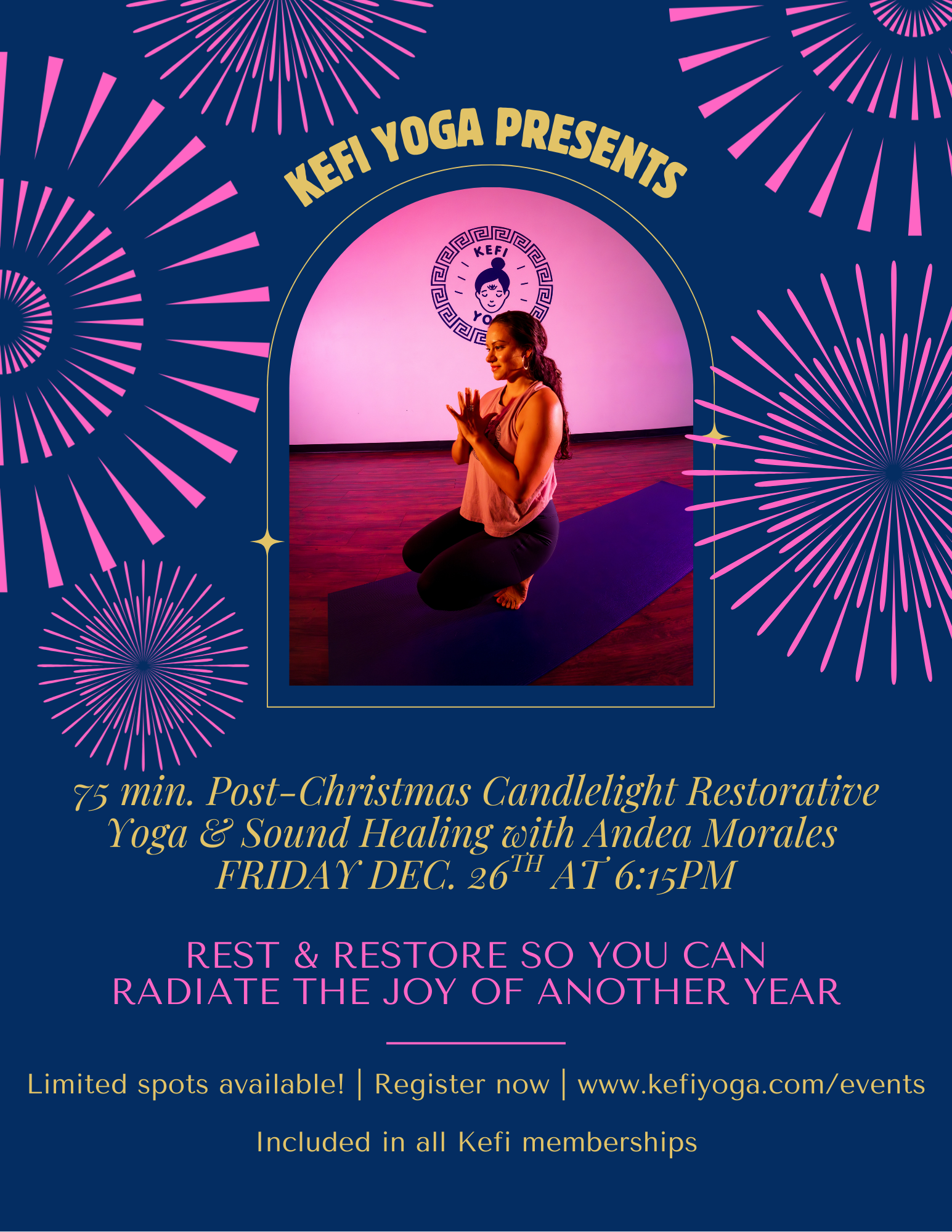 POST-CHRISTMAS CANDLELIGHT RESTORATIVE YOGA & SOUND HEALING