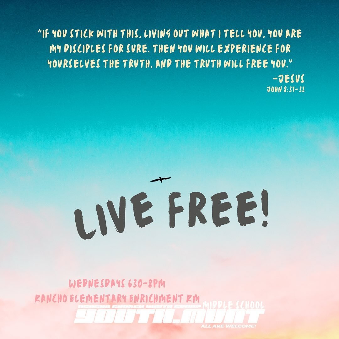 👋Join us as we jump into a new series, Live Free! We&rsquo;ll be exploring some of the hangups and pitfalls that prevent us from experiencing the freedom God desires for us. These things can bog us down and cause us to feel defeated, uncertain and e