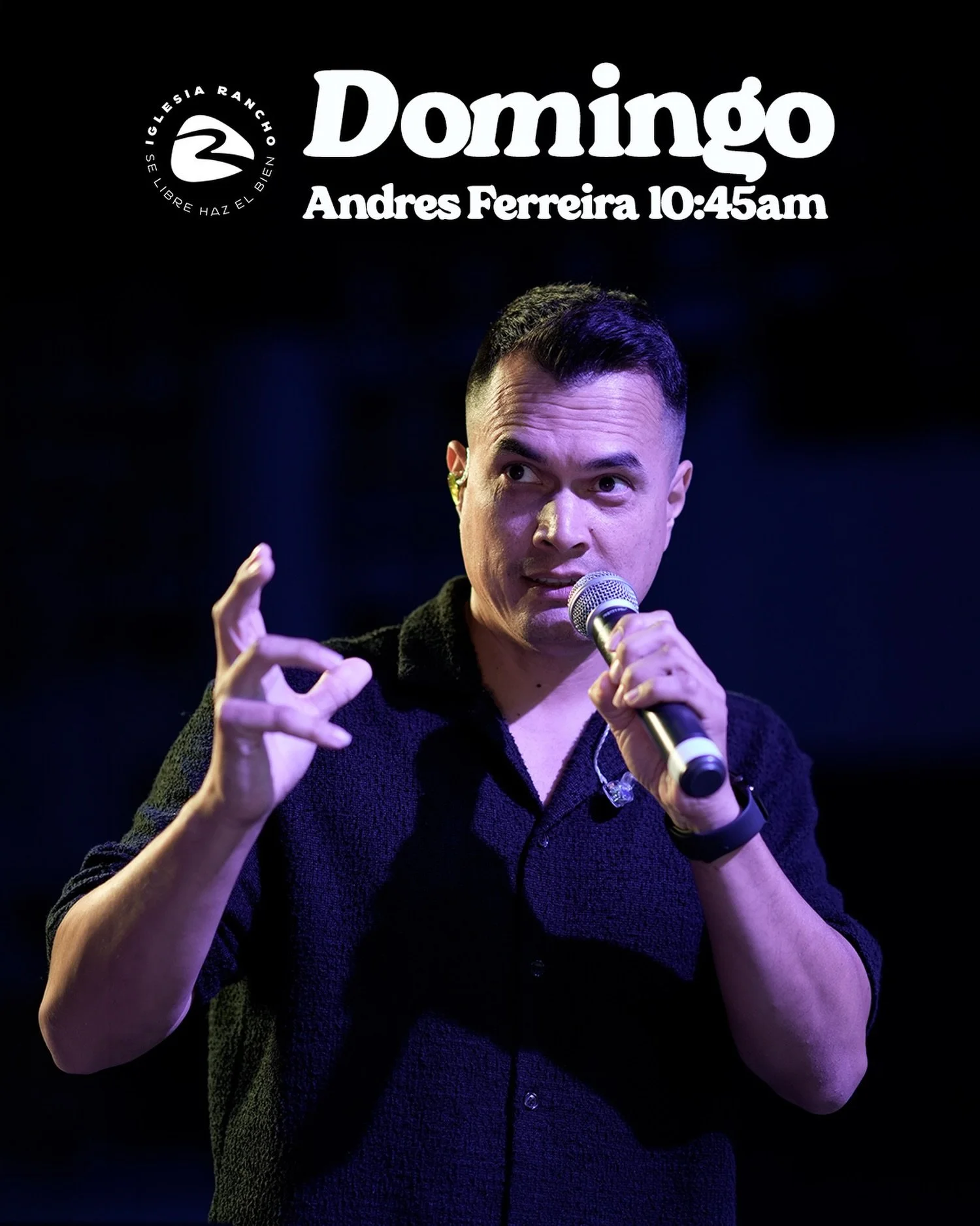 &iexcl;Este domingo nos vemos en Rancho en Espa&ntilde;ol!
Tendremos un tiempo especial de alabanza y Palabra. Andr&eacute;s Ferreira estar&aacute; compartiendo un mensaje que no te querr&aacute;s perder.

Invita a alguien y acomp&aacute;&ntilde;anos