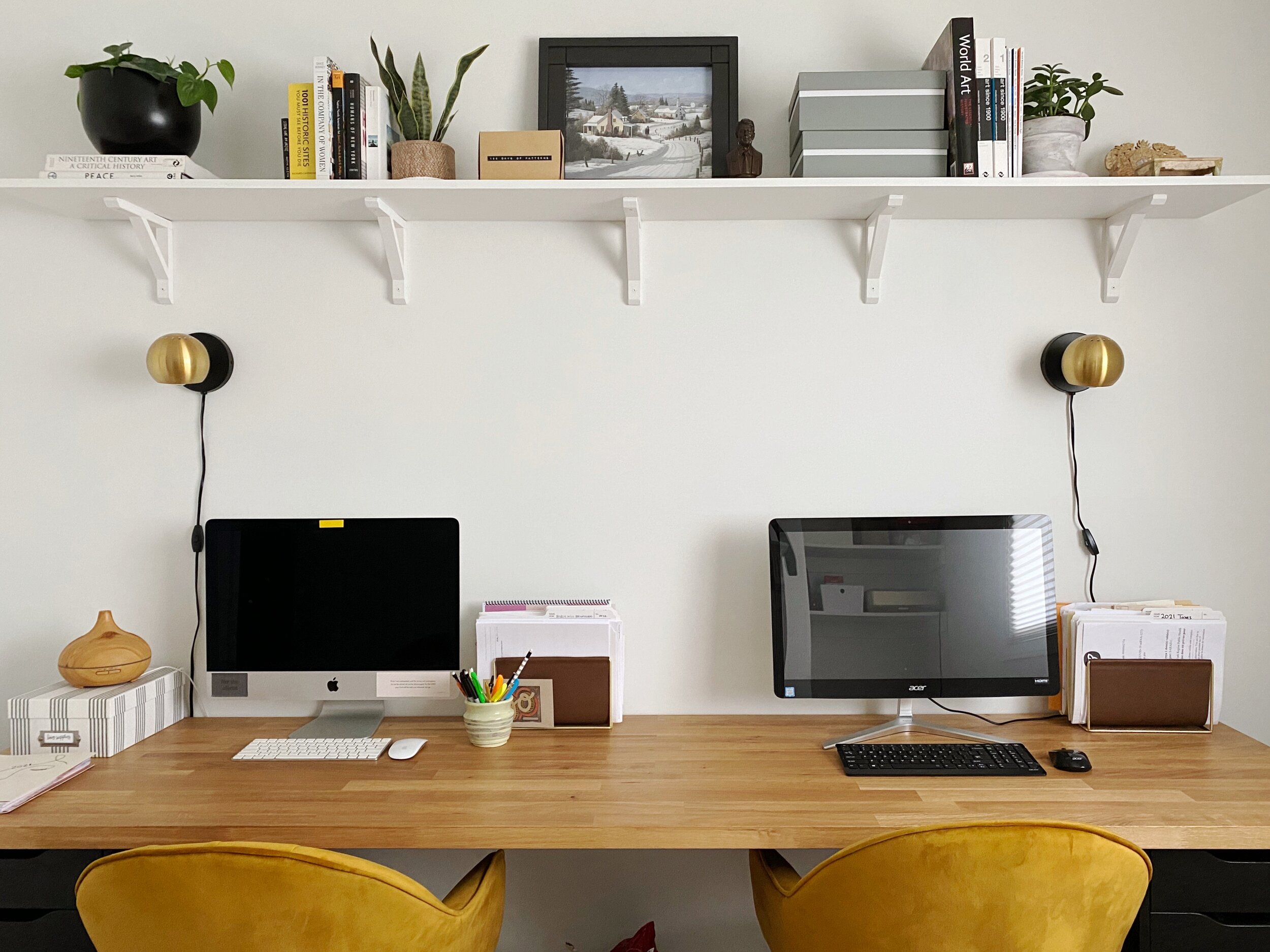 Dual workstation home office discount