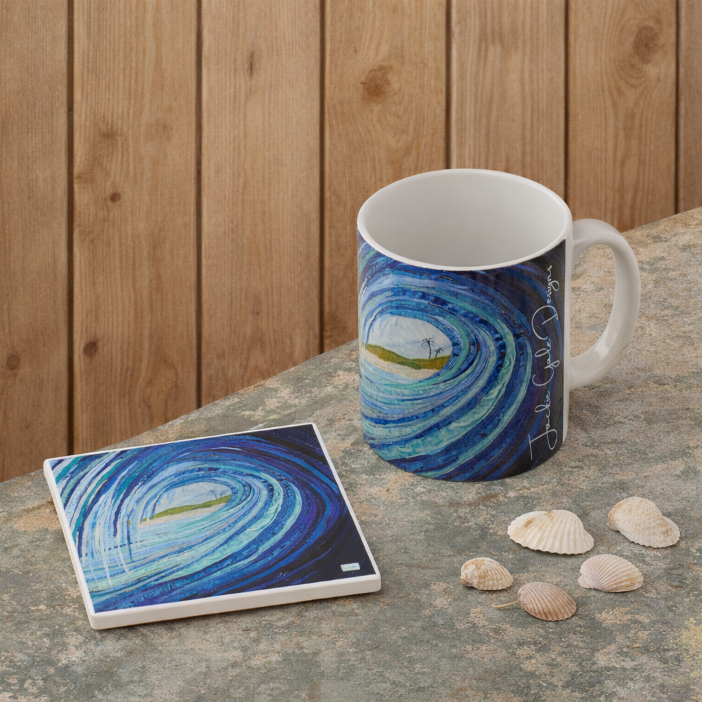Ceramic mug and coaster with wave design.png
