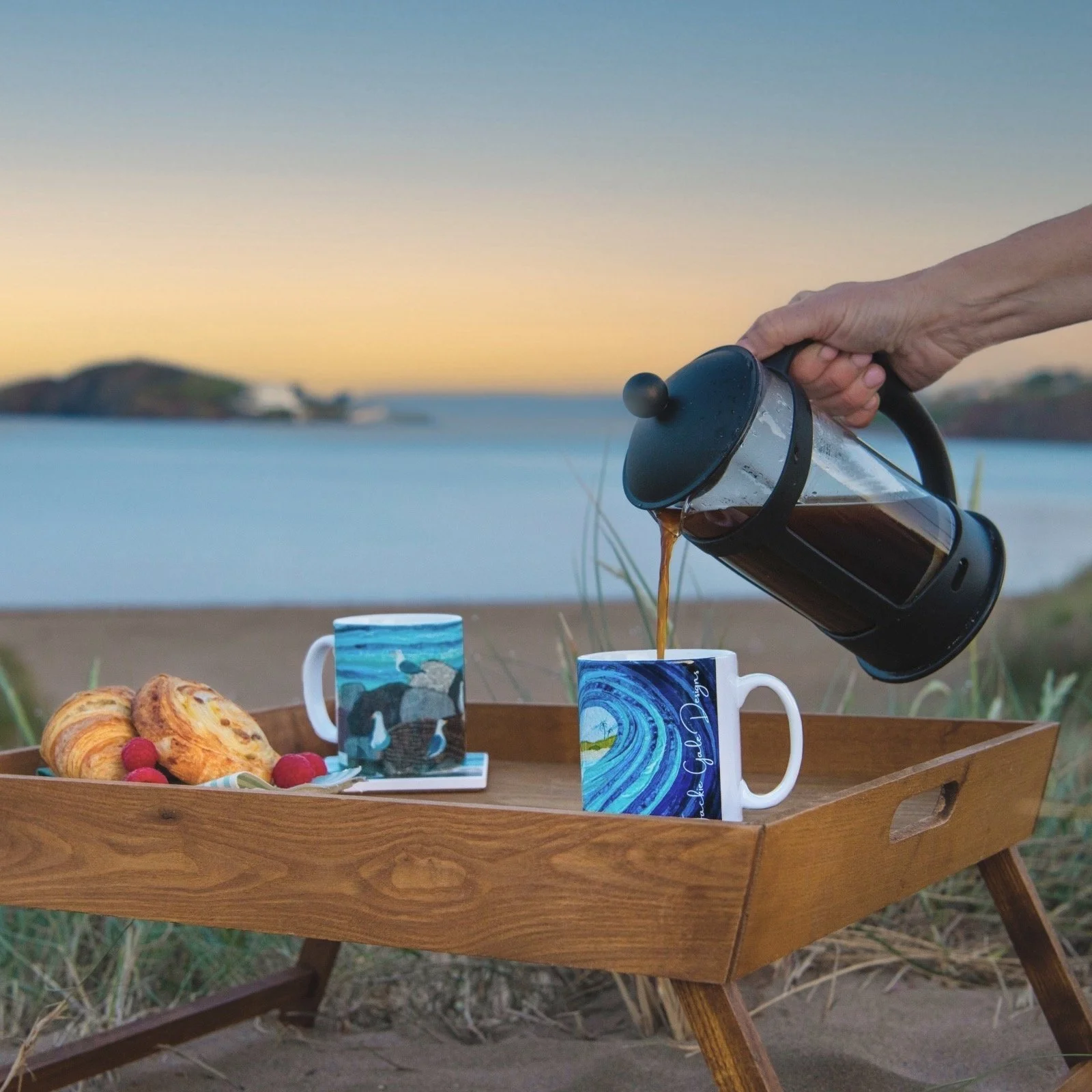 Jackie Gale Textile Art Homeware - Bigbury On Sea Location Devon