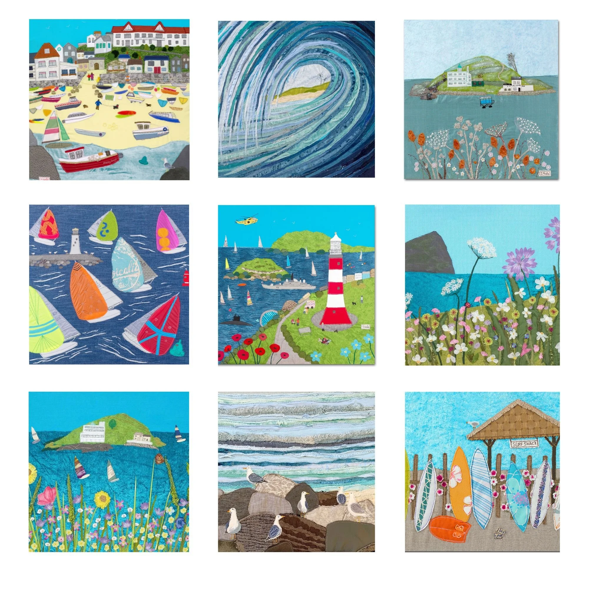 Devon ceramic coasters By Jackie Gale
