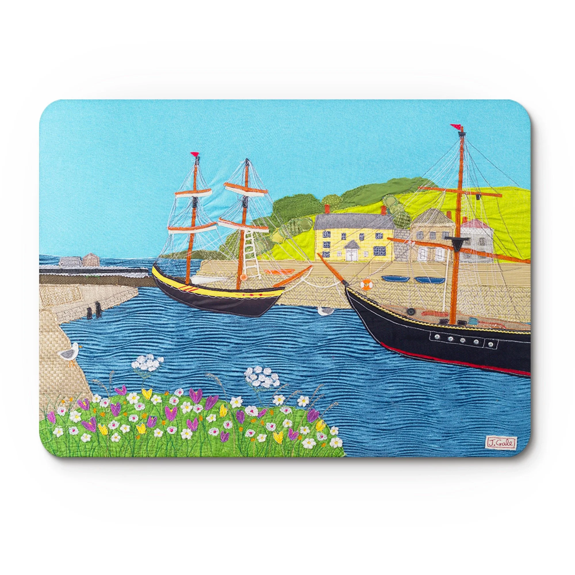 Charlestown Art Place Mat Textile Art