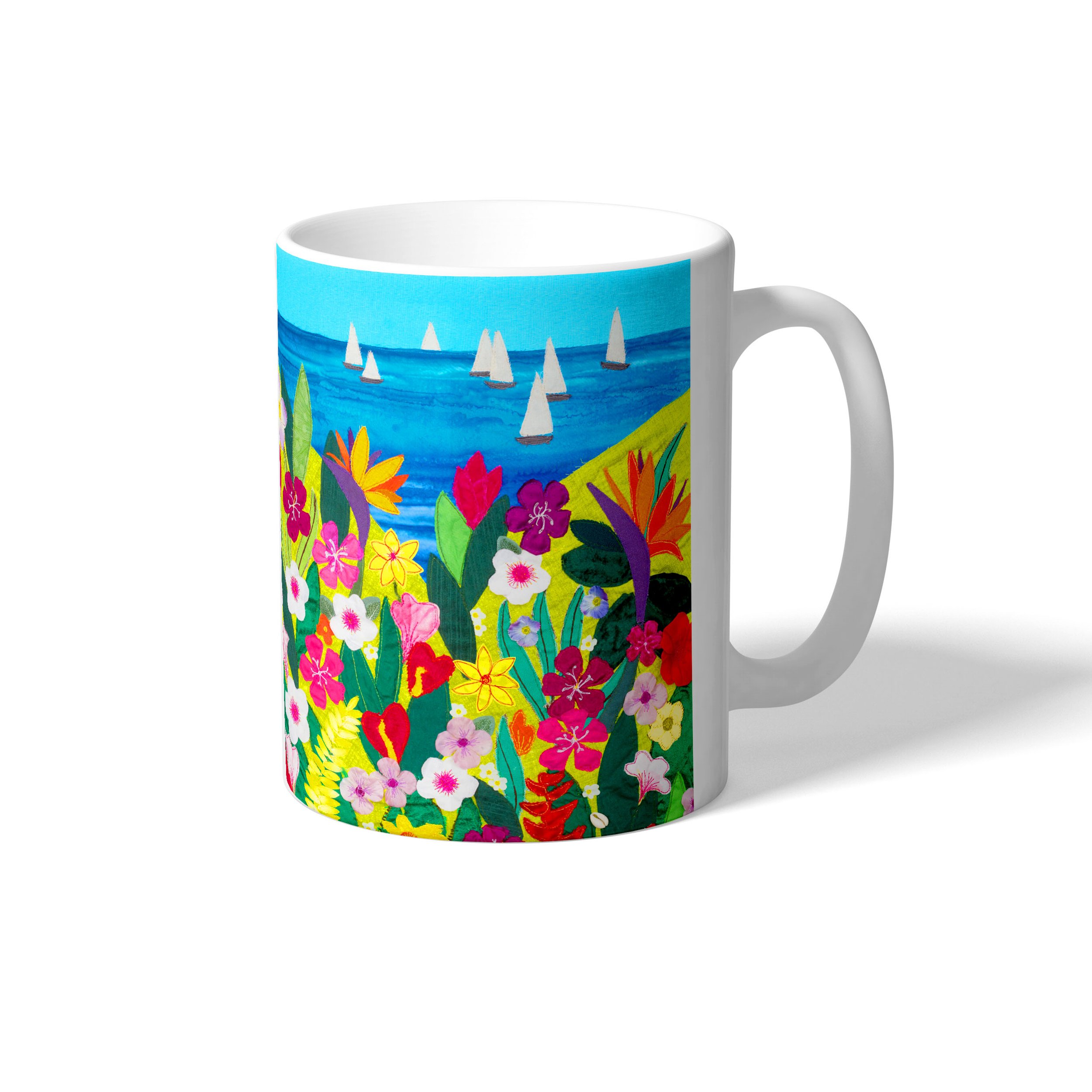 Tropical Art Mug By Jackie Gale