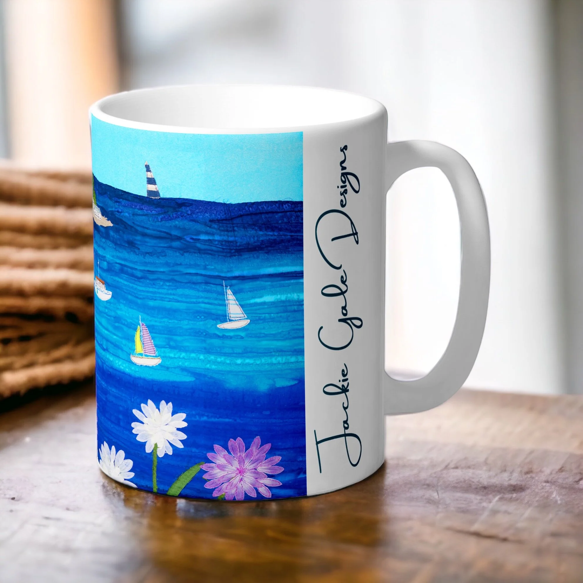 St Michael's Mount Ceramic Mug By Jackie Gale