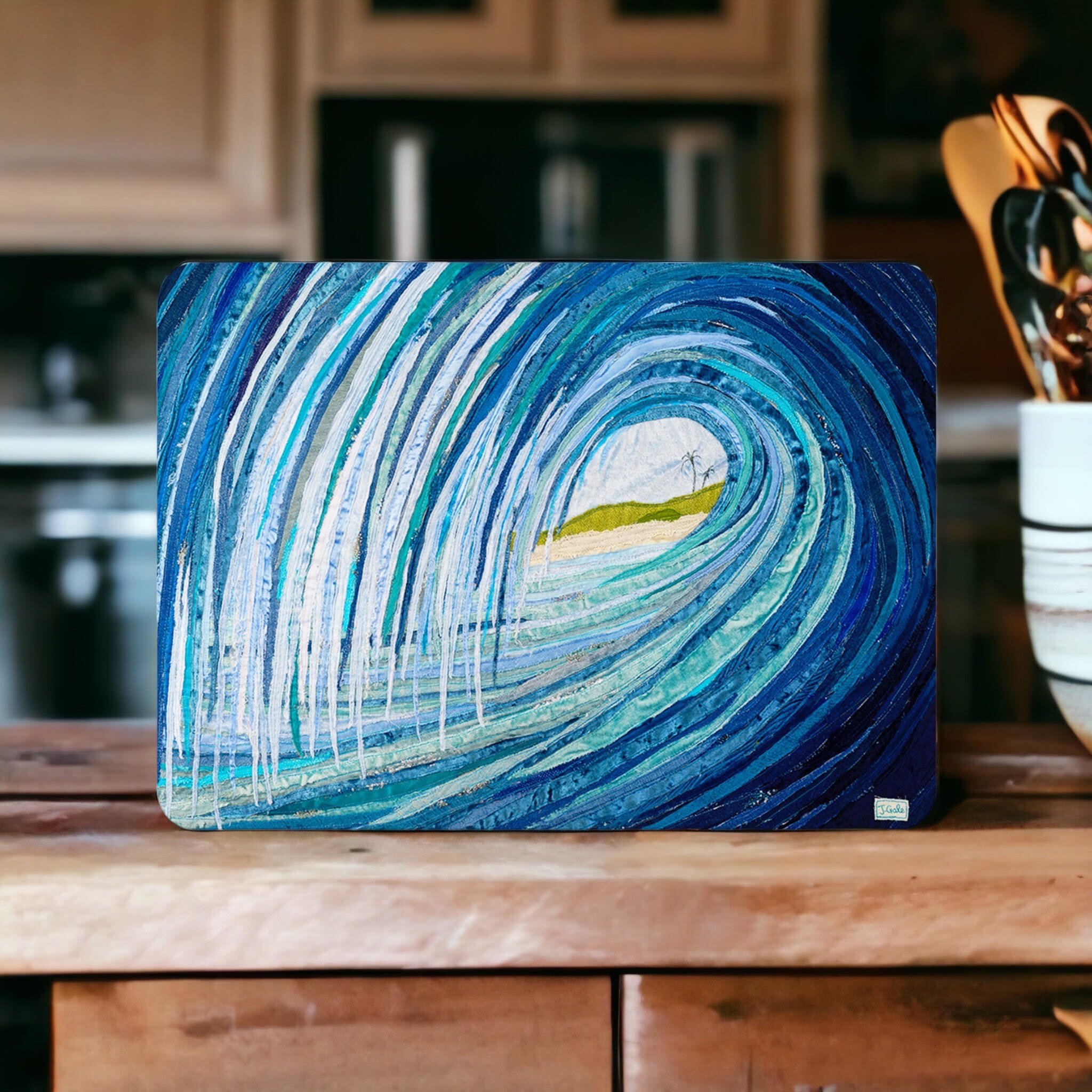 Wave Place Mat - Jackie Gale Textile Art - Plymouth