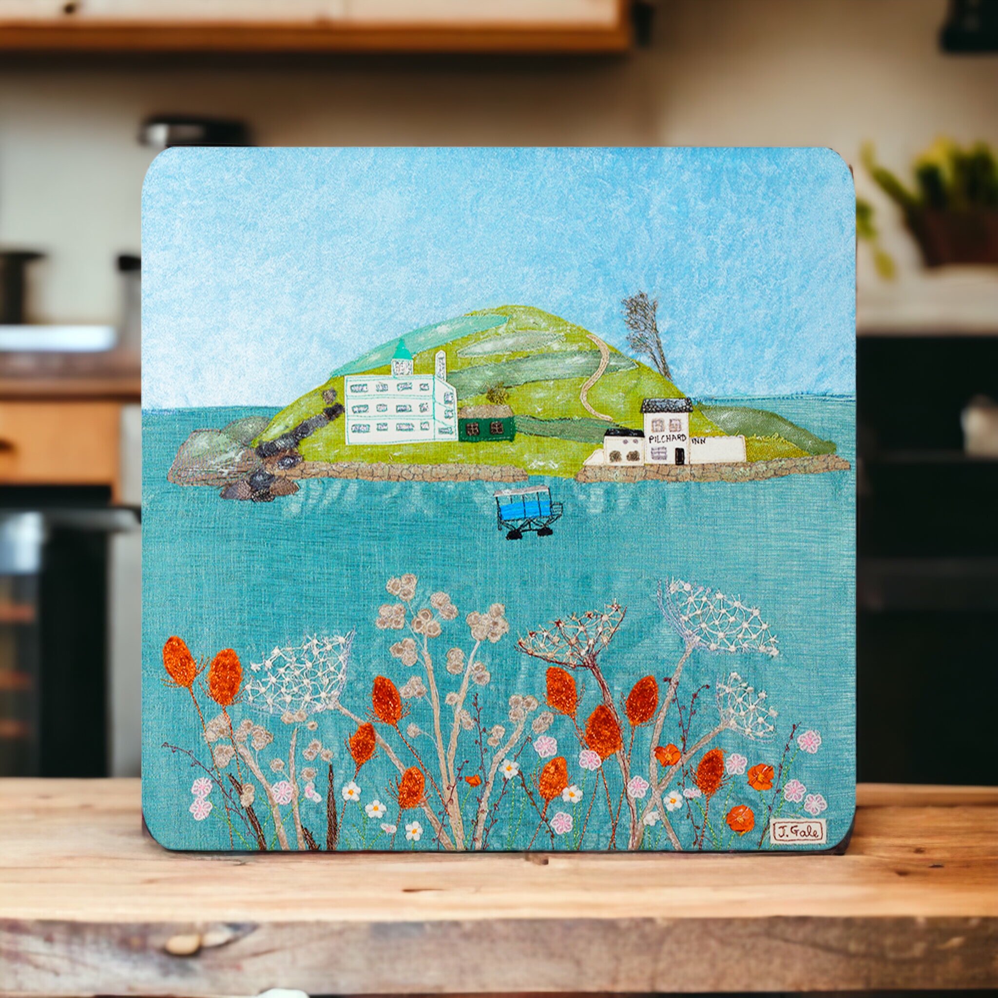 Burgh Island Winter Place Mat Jackie Gale