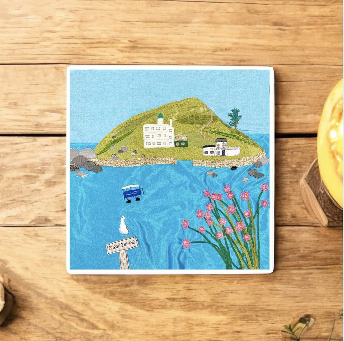 Summer At Burgh Ceramic Coaster