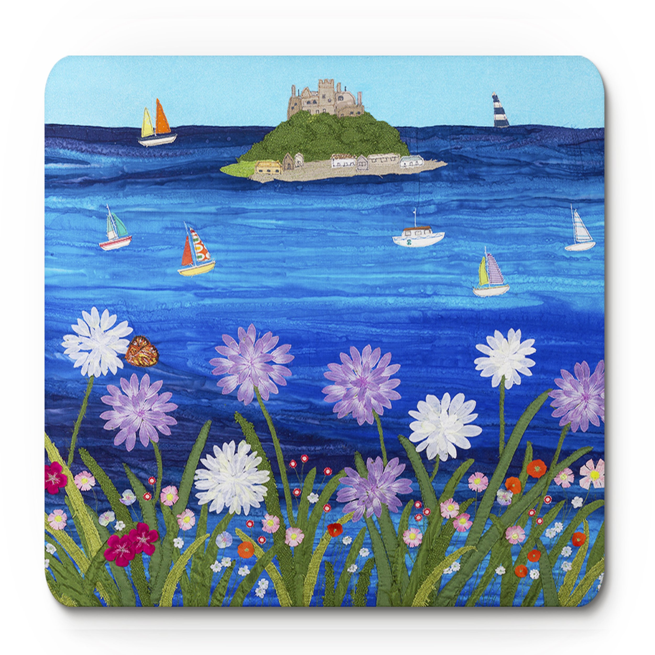 St Michaels Mount Art Place Mat By Jackie Gale