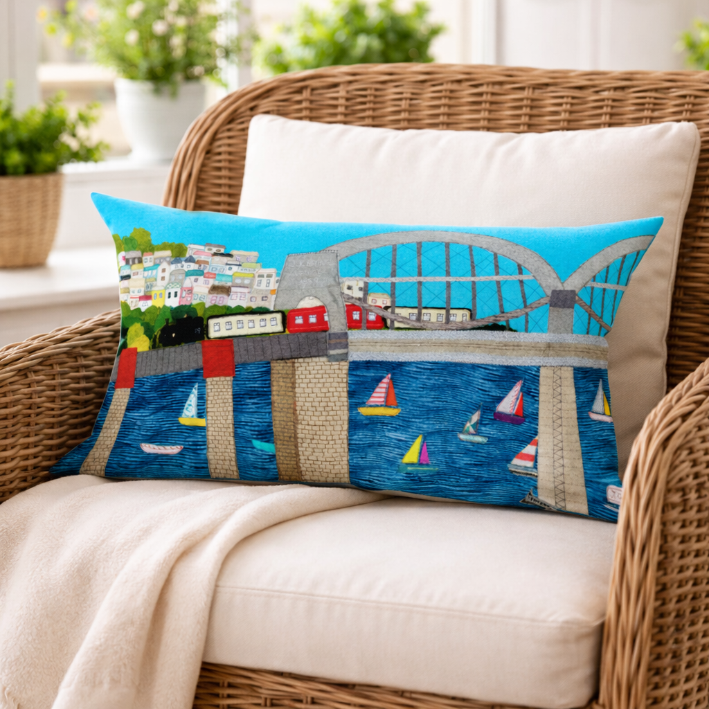 Brunel Bridge Oblong Luxury Cushion