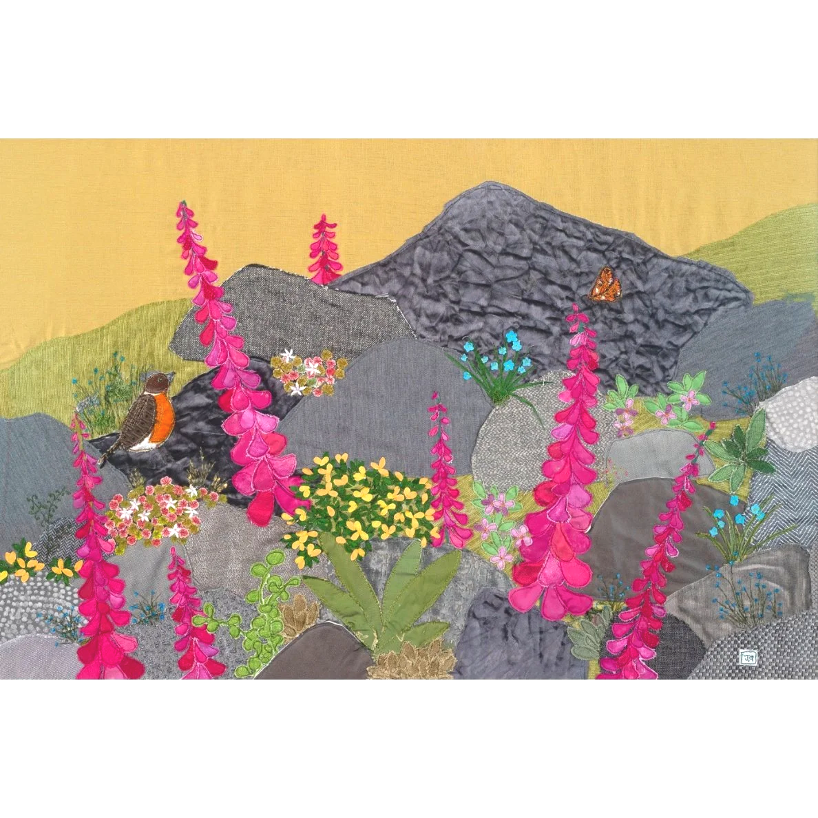 Dartmoor Picture - Devon Artwork Jackie Gale Textile Art