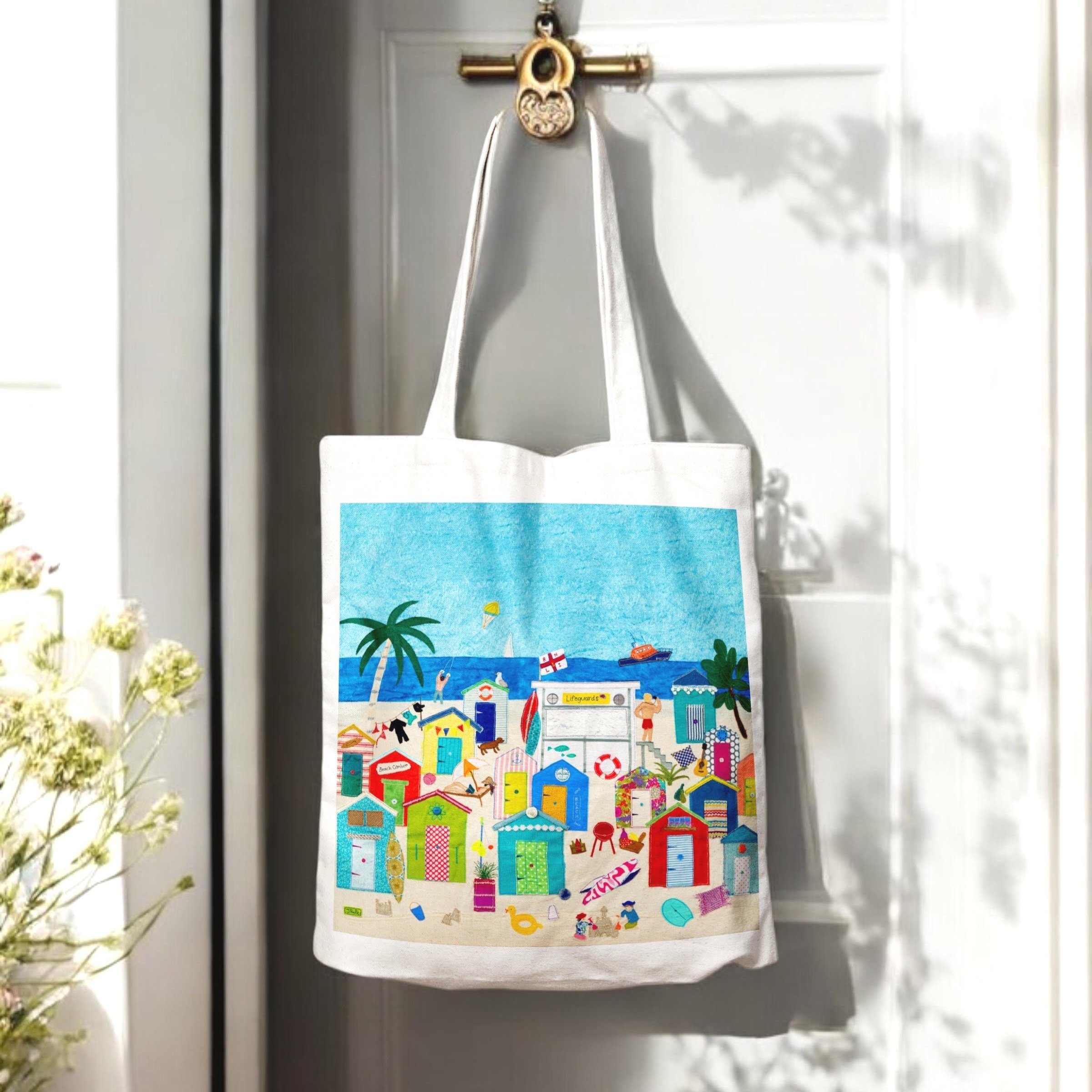 RNLI Beach Canvas Tote Bag by Jackie Gale