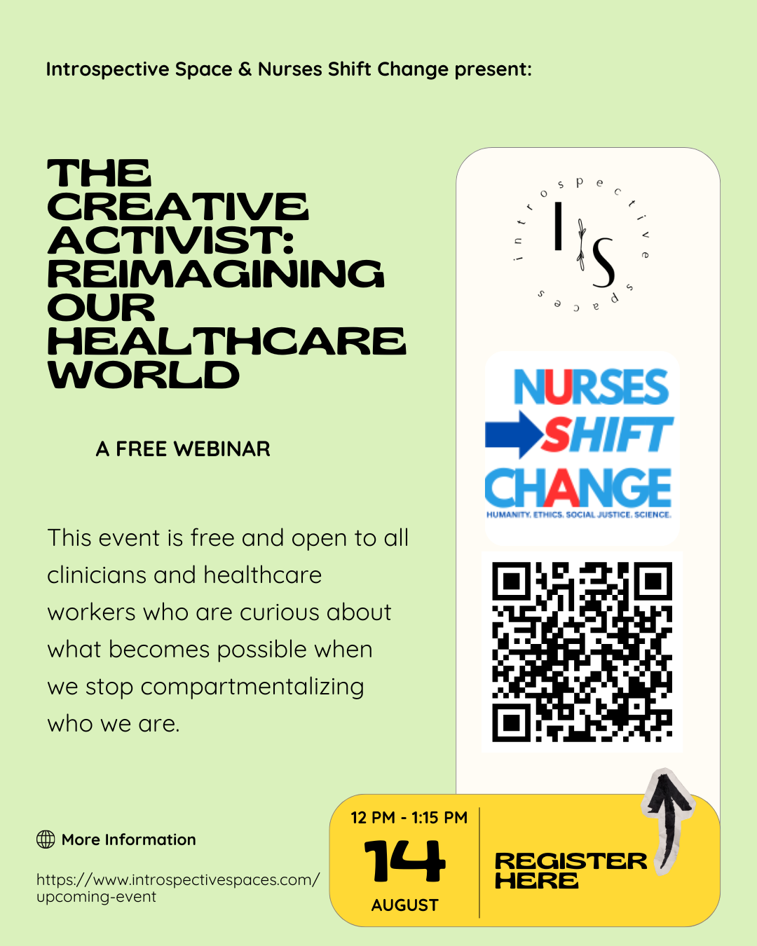 The Creative Activist: Reimagining Our Healthcare World Webinar