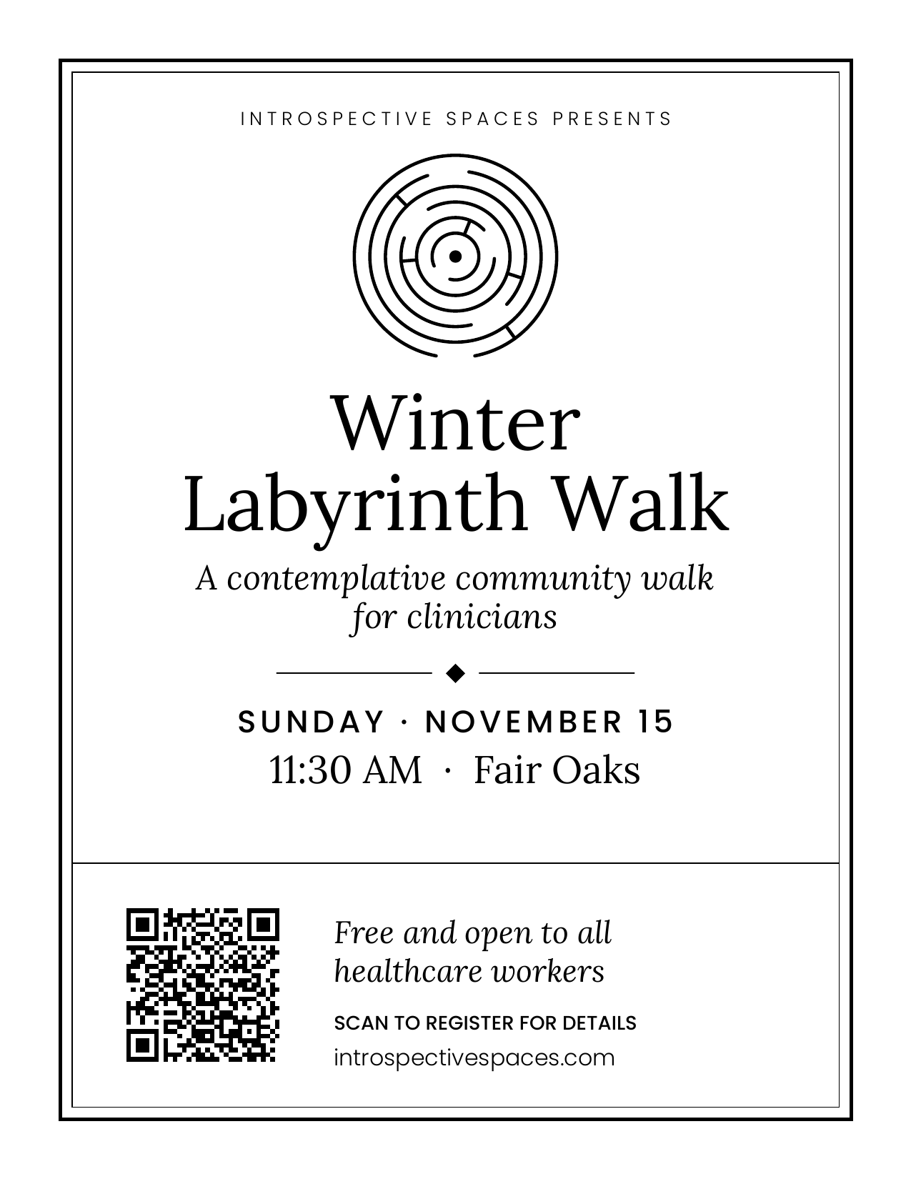 Winter Labyrinth Walk