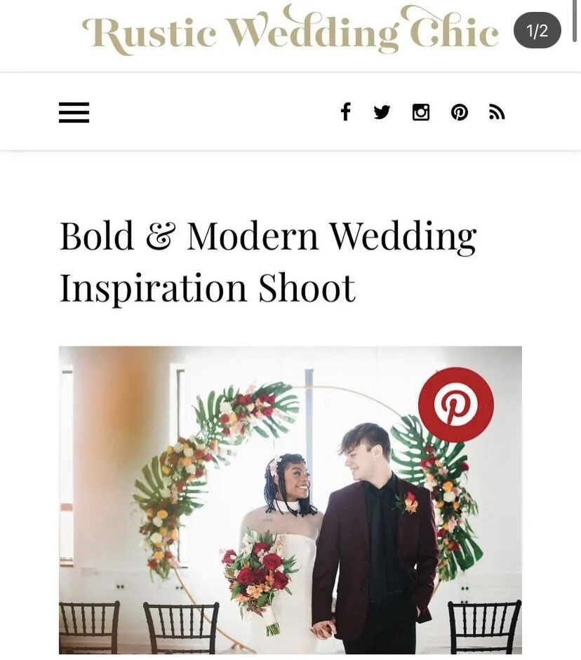 Published In rustic wedding chic, as well as used for Airbnb promo
