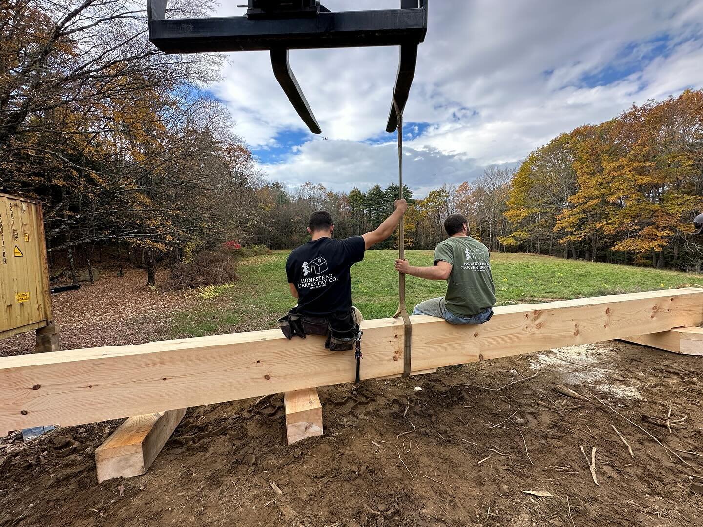 Two timber frame additions we put up in Lake George this summer/fall. It was great working with @pgbsails on this one. 

#homesteadcarpentryco #carpentry #homestead #timberframe #timberframer #timberframehouse #timberframehomes #timberframing #timber
