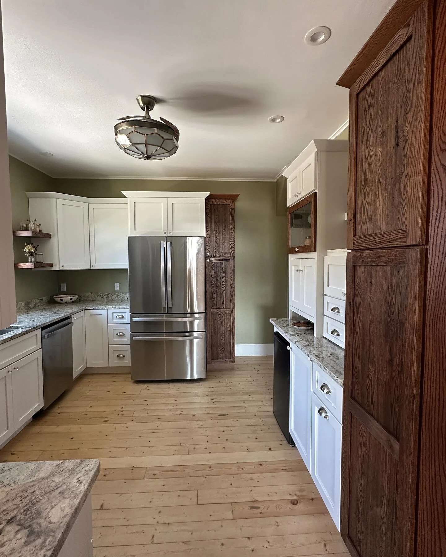 A kitchen, bathroom, and mudroom renovation we completed at the beginning of this year. 

We took an out of date kitchen and an unconditioned addition off the back of the house that had settled 4.5in and turned it into this!

We started by jacking up