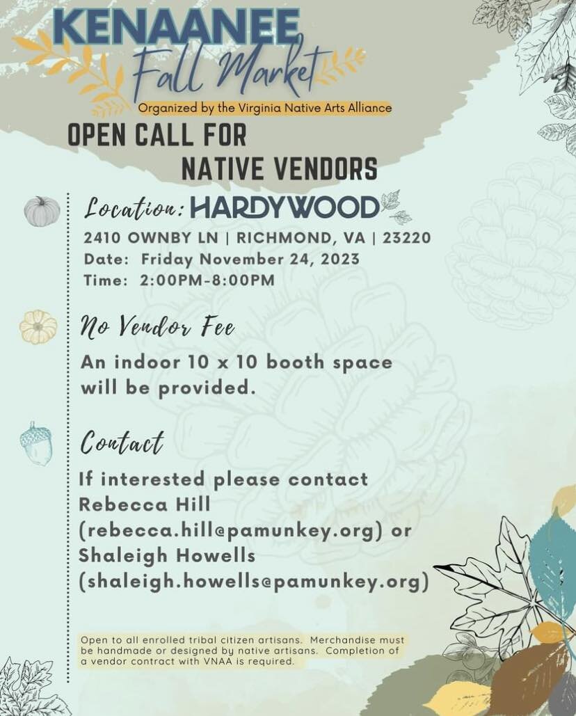 We&rsquo;re looking for Native artists to join our next Kenaanee Market at Hardywood!  It&rsquo;s gonna be a great time!
