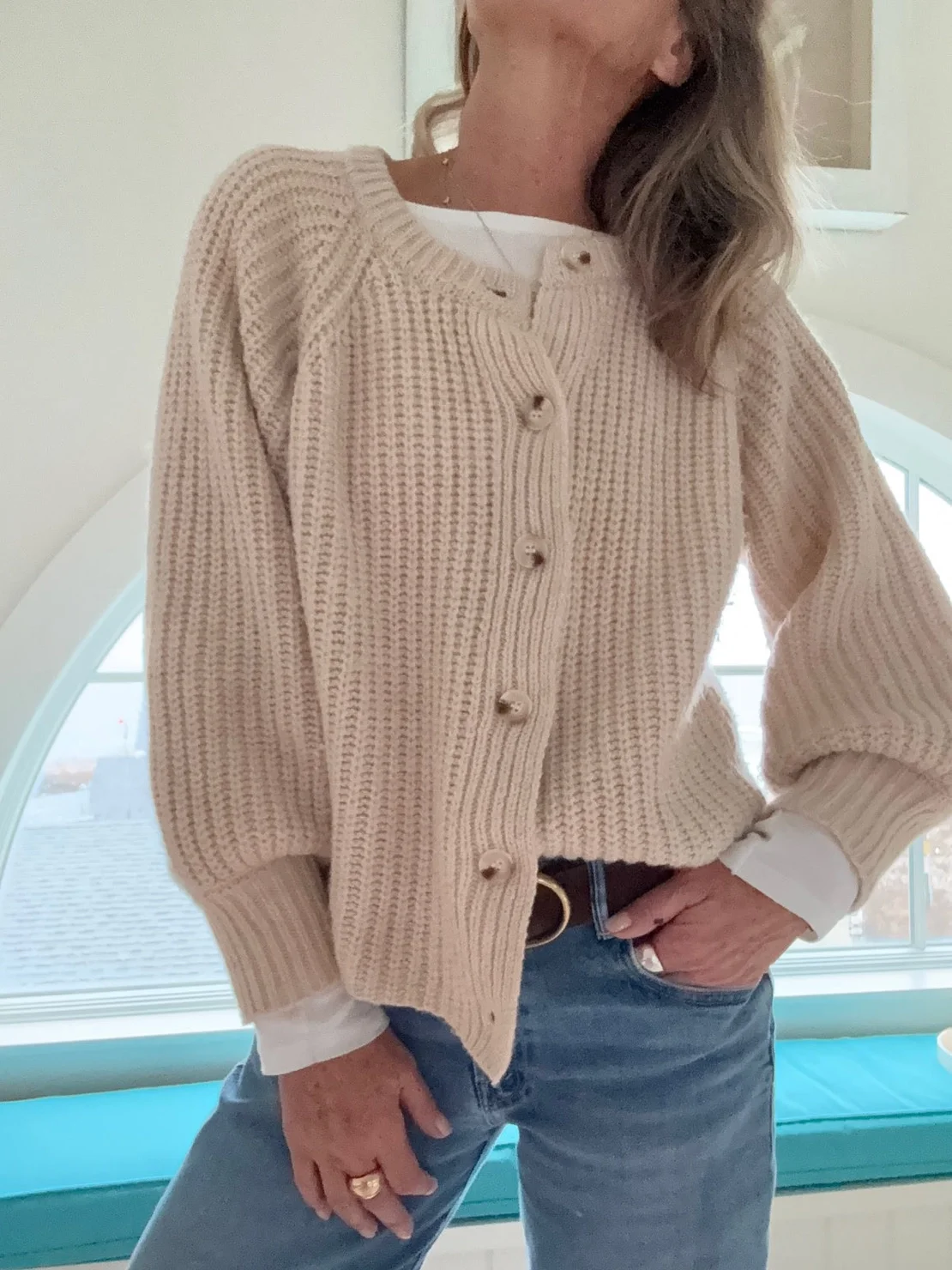 Fisherman Knit Cardigan