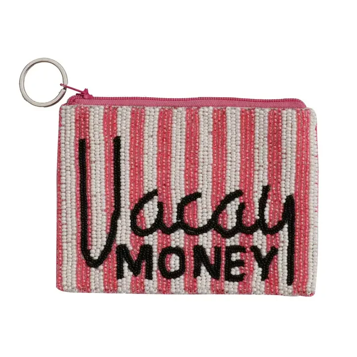 "Vacay Money" Beaded Coin Purse.webp