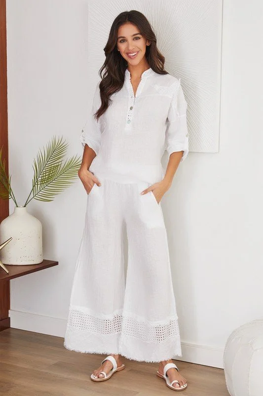 pockets Eyelet Wide-Leg Pants .jpg