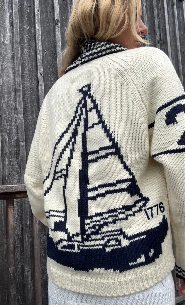Sailboat Varsity Cardigan 1776 back.webp