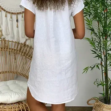 back Linen Blend Dress.webp
