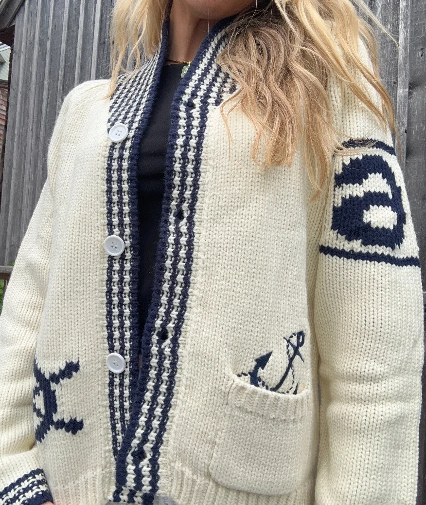 Sailboat Varsity Cardigan