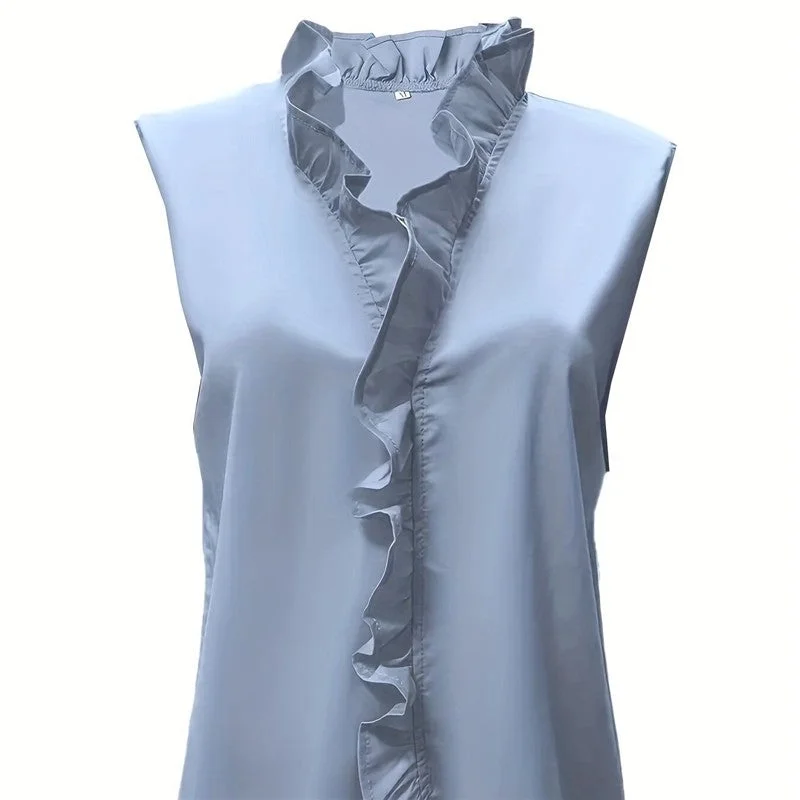 Sleeveless Ruffle Blouse front.webp