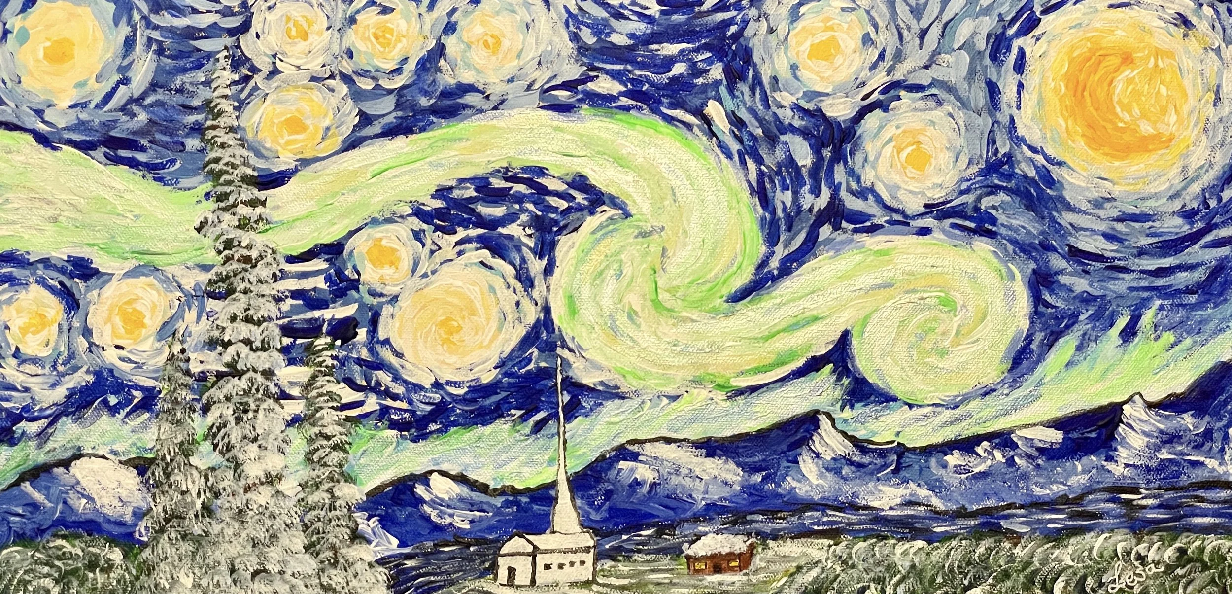 Arctic Starry Night by Lesa Sears