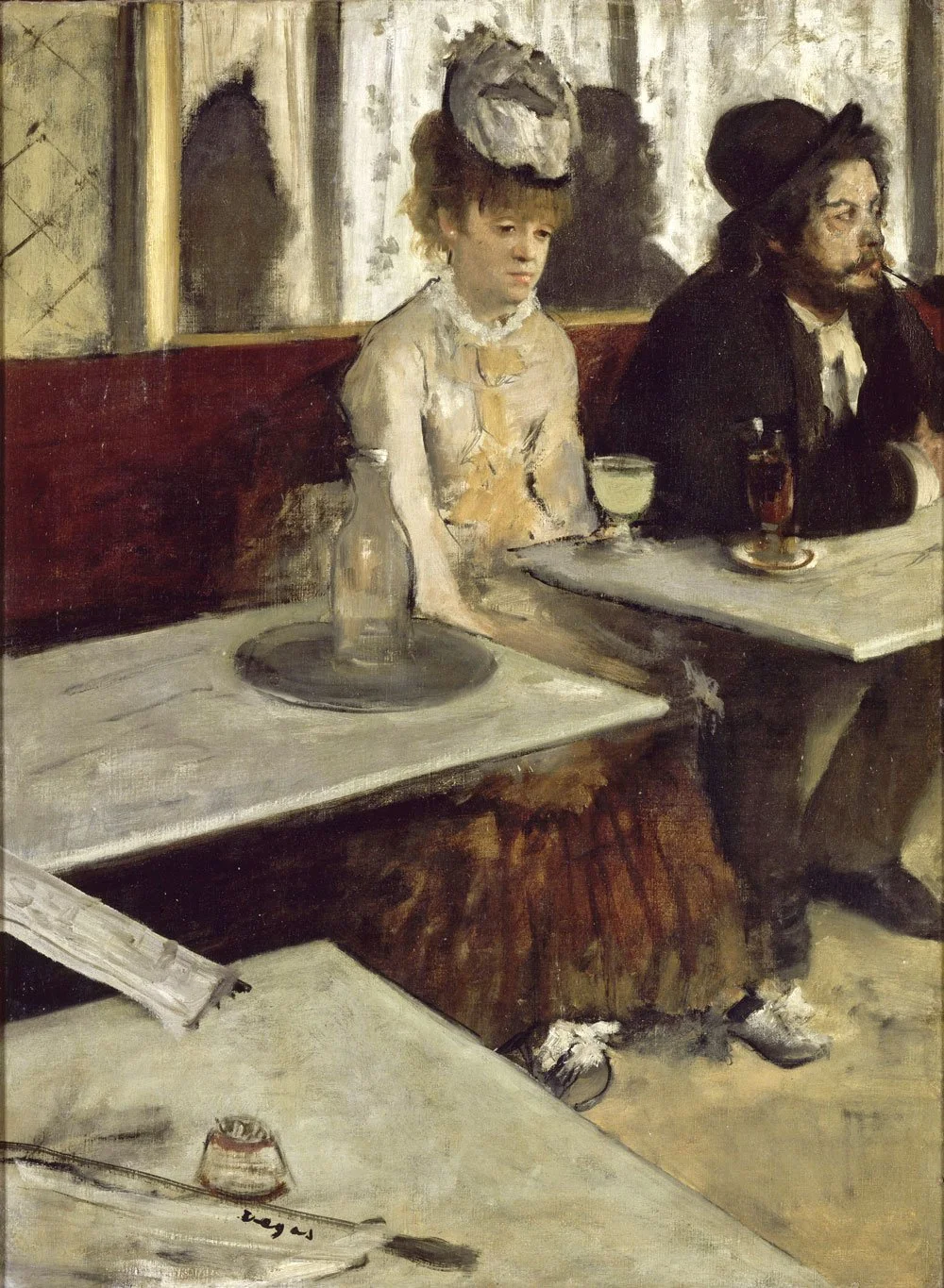 In a Cafe - Edgar Degas