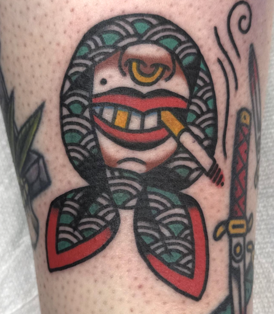 St. Jones tattoo guest artist from Denver, Colorado visiting Portland, Oregon's best tattoo shop, Lombard Street Tattoo.