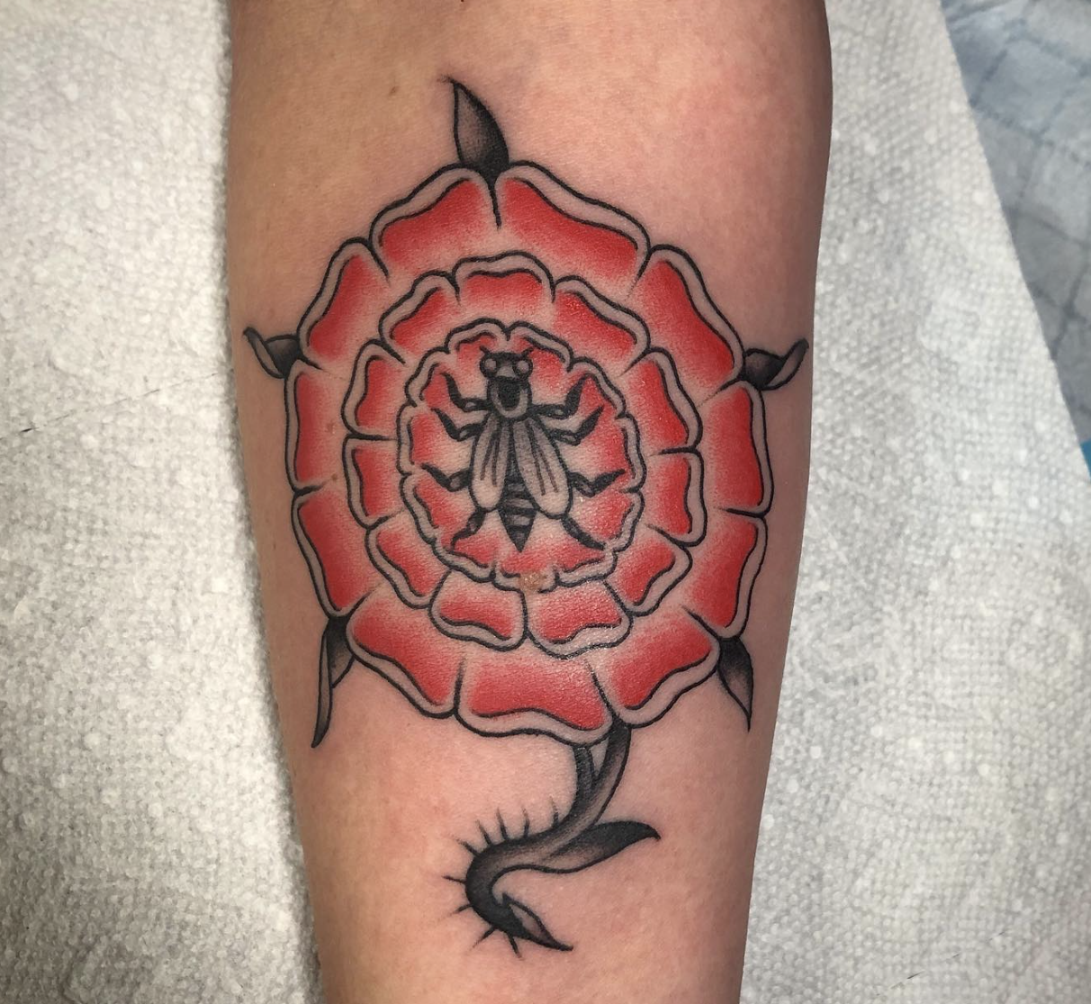 Paul Trimble guest artist at Lombard Street Tattoo in Portland, Oregon