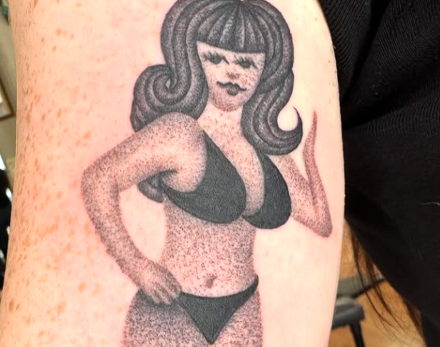 Stefan black and grey tattoos at Lombard Street Tattoo in Portland, Oregon, St. Johns